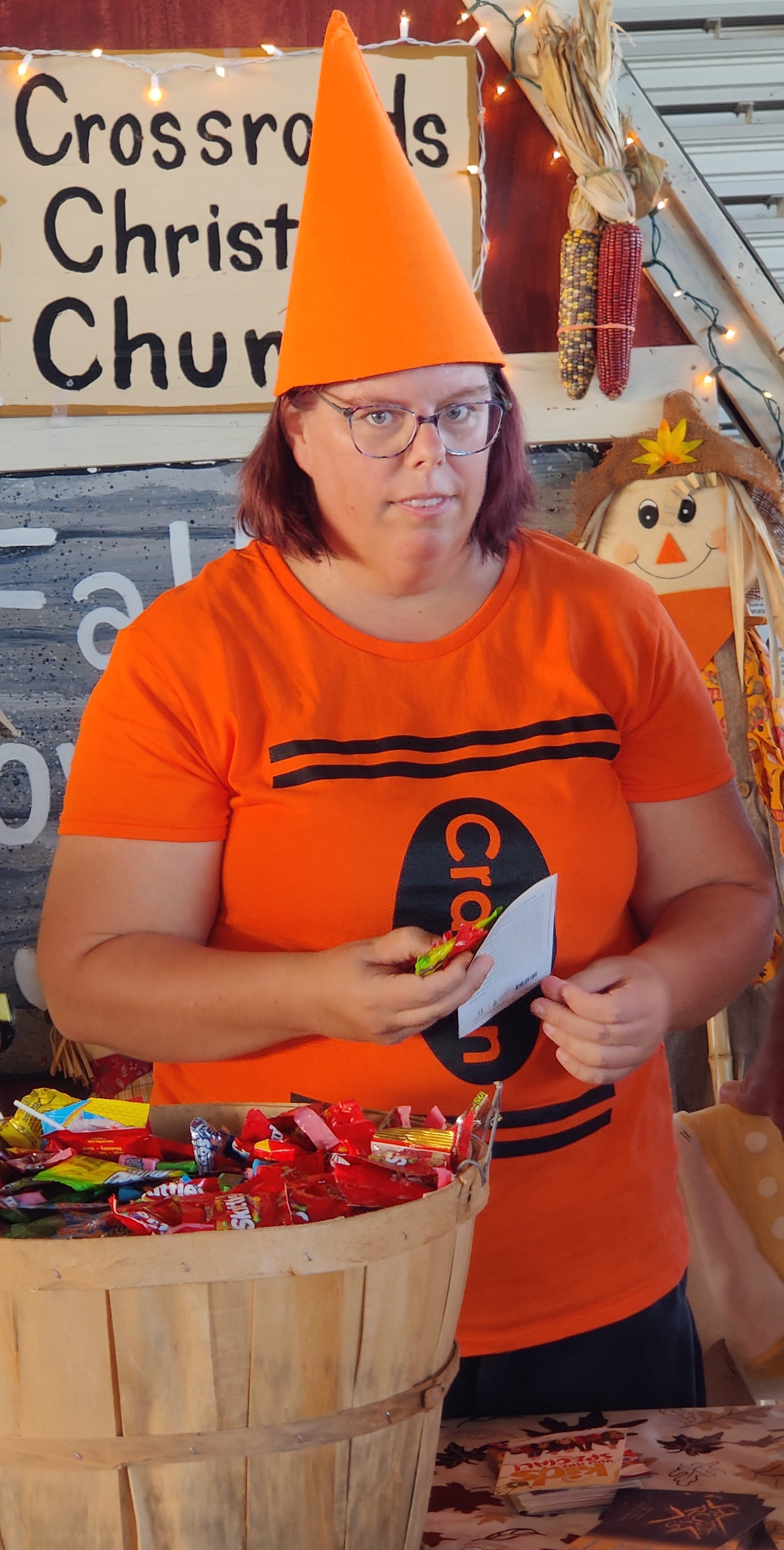 Woman Trading Candy